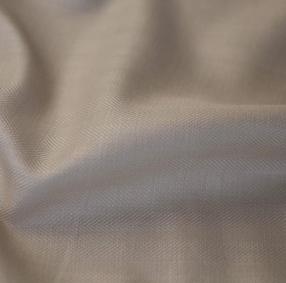 Herringbone linen fabric by the yard