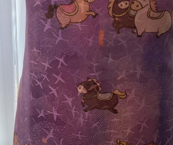 Gambiered silk fabric by the yard