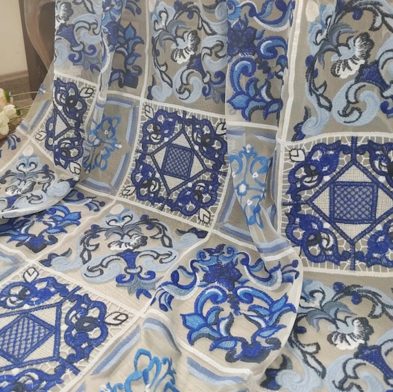 Embroidery mesh fabric By the yard