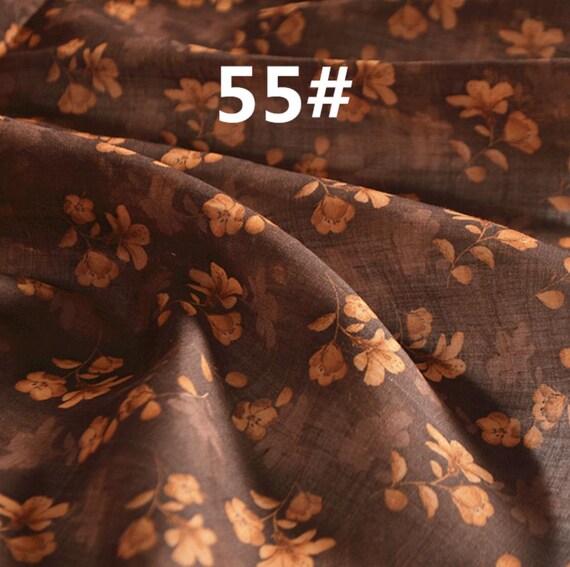 Multi Color Options Print ramie fabric by the yard