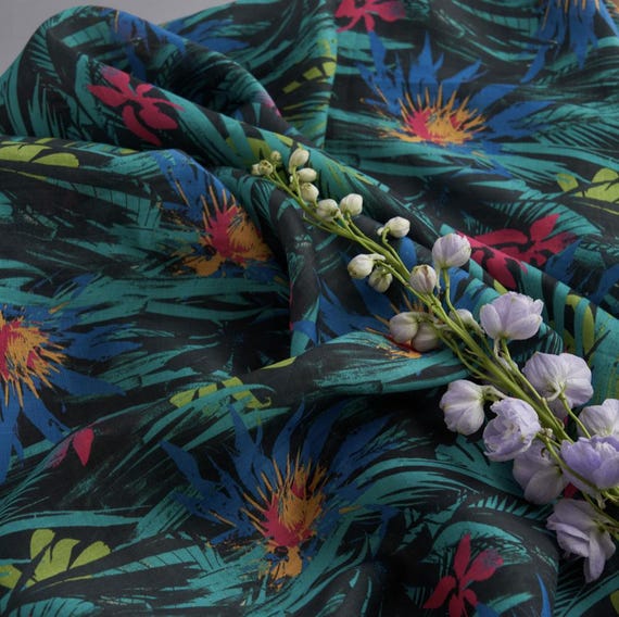 Print ramie fabric by the yard
