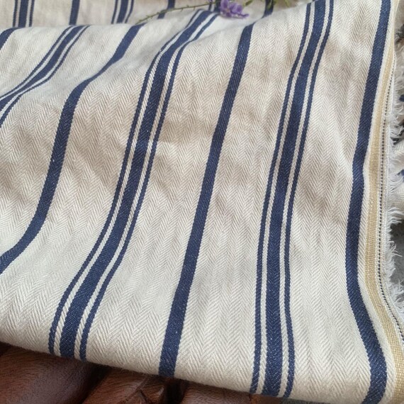 Striped Linen fabric by the yard