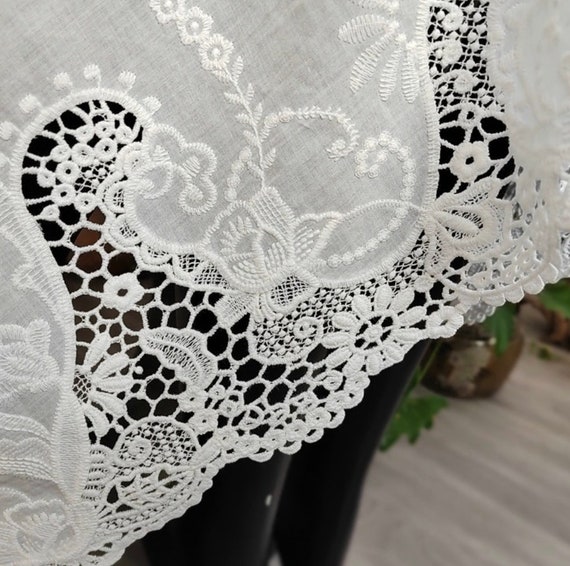 Embroidery cotton fabric By the yard