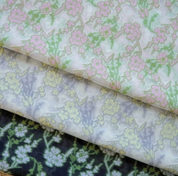 Jacquard brocade fabric by the yard
