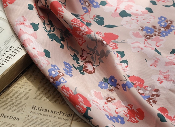Jacquard brocade fabric by the yard