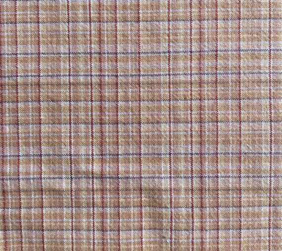 Yarn Dyed Plaid cotton fabric by the yard