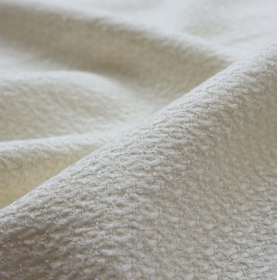 Tweed wool fabric by the yard