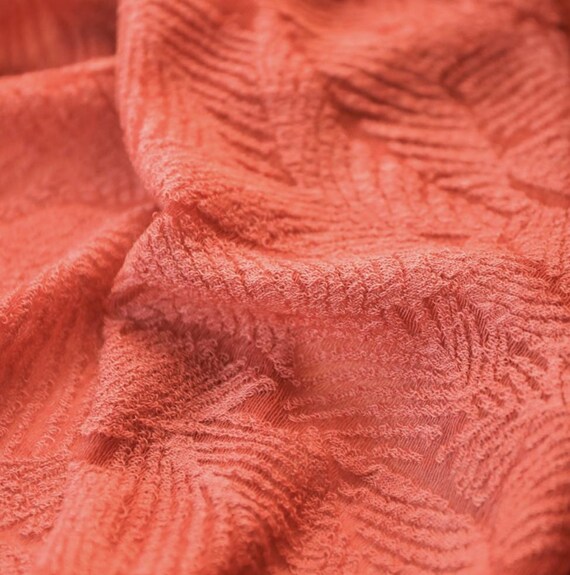 Jacquard Knit wool fabric by the yard