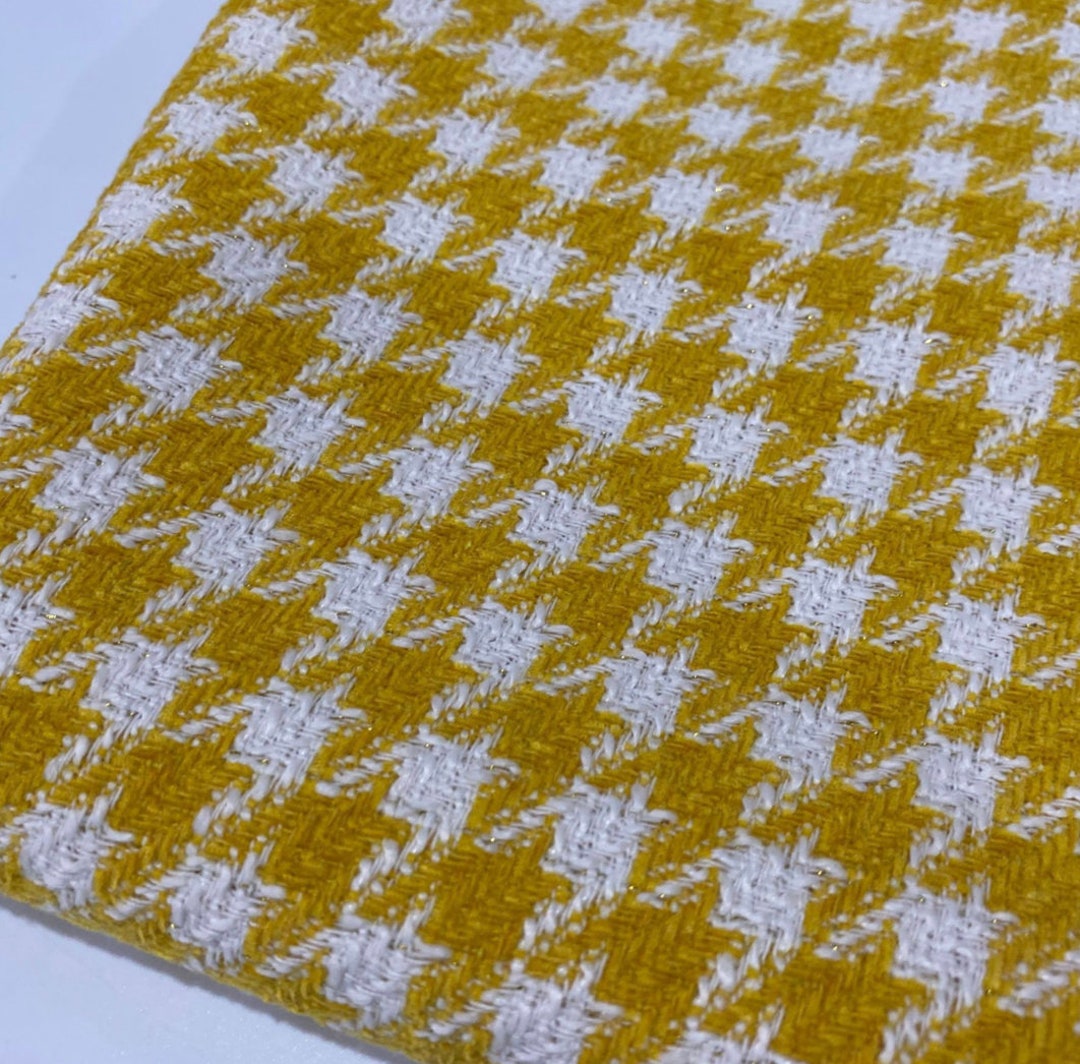 Houndstooth Tweed Fabric by the Yard Etsy
