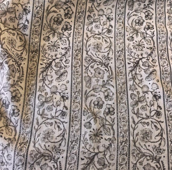 Print linen fabric by the yard