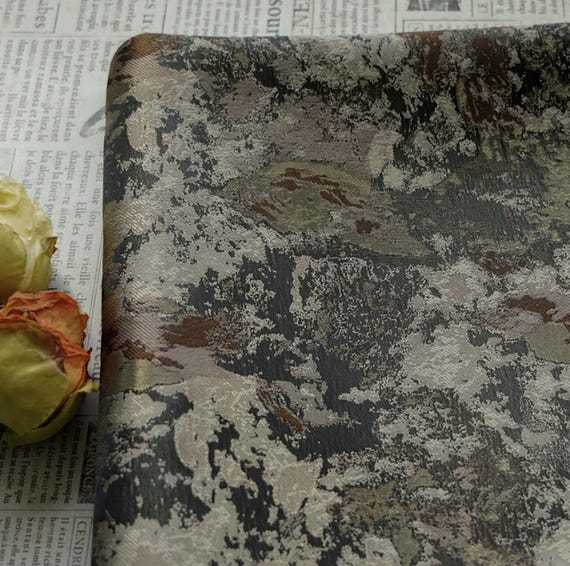 Jacquard brocade fabric by the yard