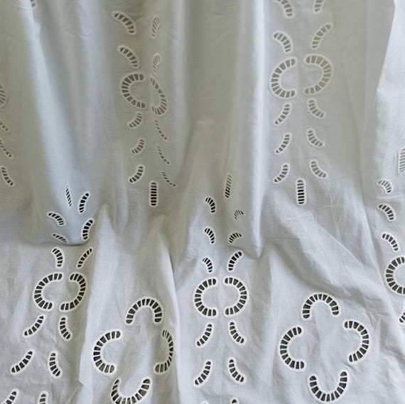 Embroidery cotton fabric By the yard