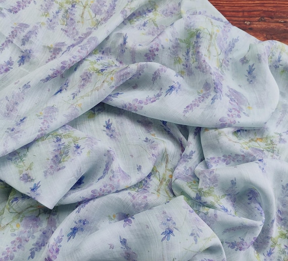 Print ramie fabric by the yard