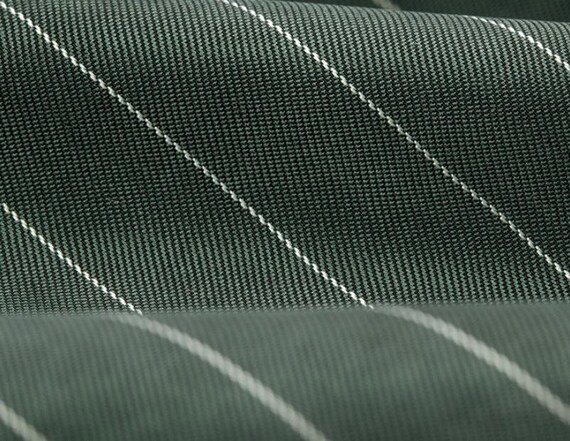 Striped Cupra cupro fabric by the yard