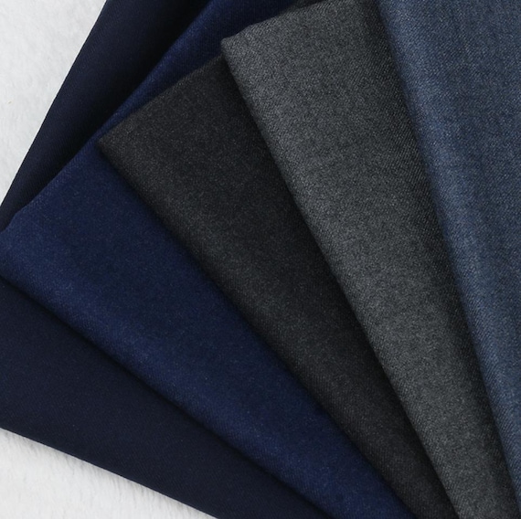 Worsted Wool fabric by the yard
