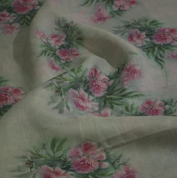 Print ramie fabric by the yard