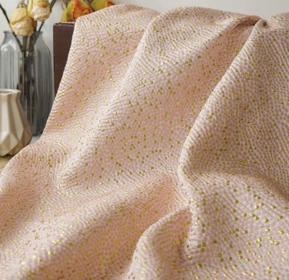 Jacquard Embossed brocade fabric by the yard