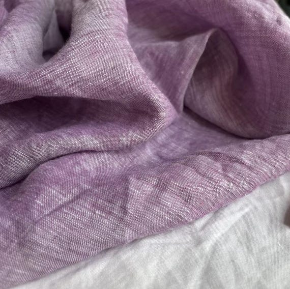 Yarn dyed linen fabric by the yard