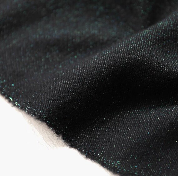 Shimmery Knit wool fabric by the yard