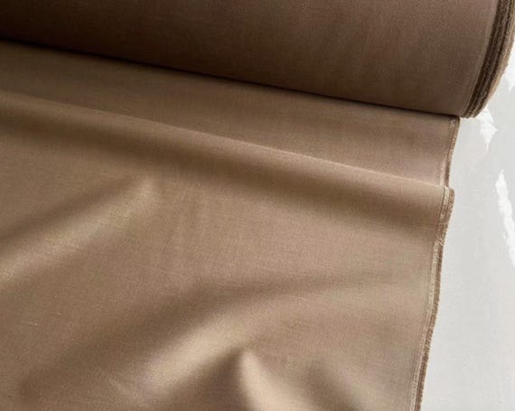 Silk wool satin fabric by the yard