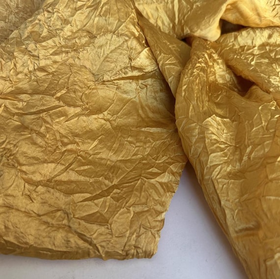 Textured Crinkled Silk fabric by the yard