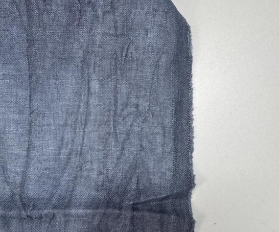 Textured Crinkled Special Dyed linen fabric by the yard