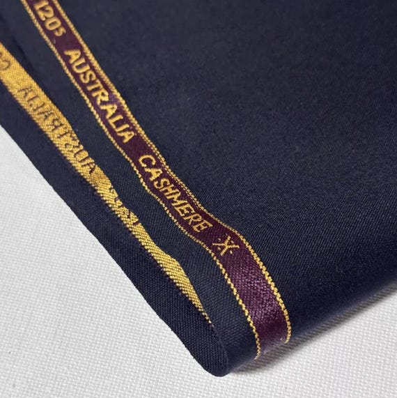 Worsted wool fabric by the yard