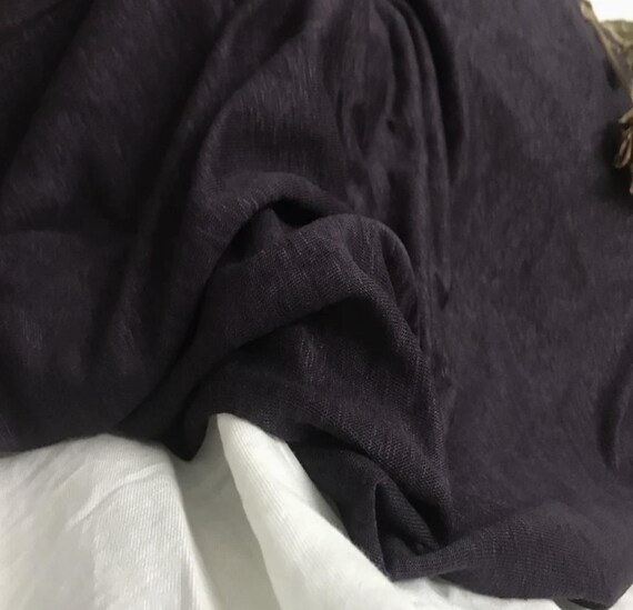 Knit linen fabric by the yard