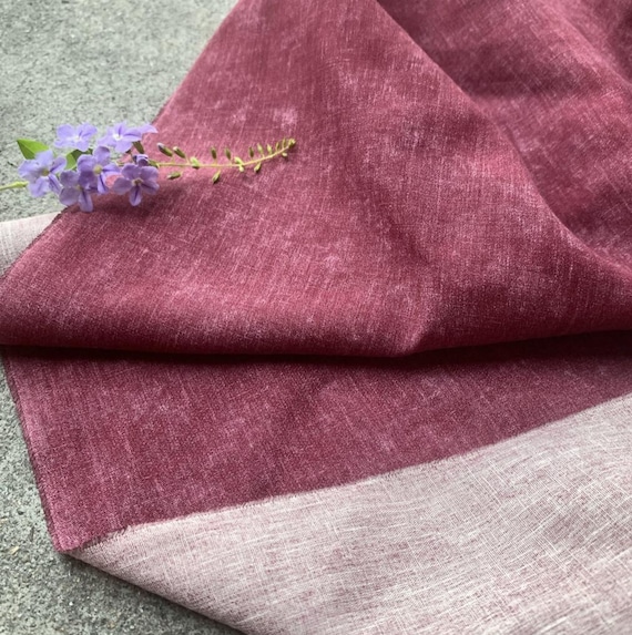 Special dyed linen tencel fabric by the yard