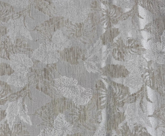 Jacquard linen viscose fabric by the yard