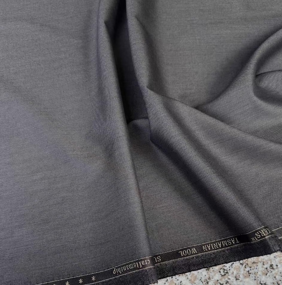 Tasmanian Worsted Wool fabric by the yard