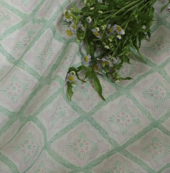 Print ramie fabric by the yard for blouses, dresses,  skirts, clothes fabric