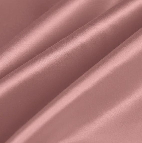 Silk wool satin fabric by the yard