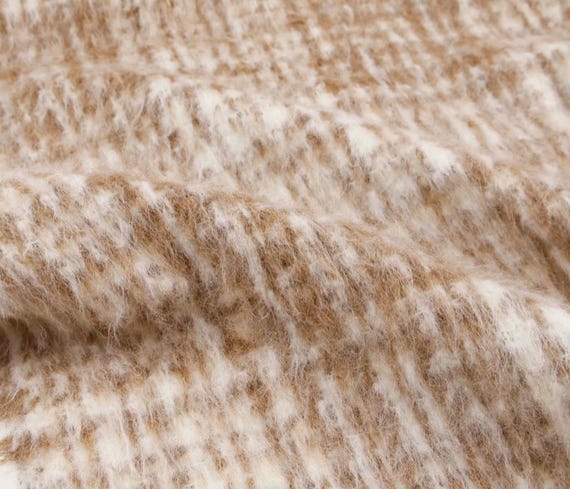 Alpaca wool fabric by the yard