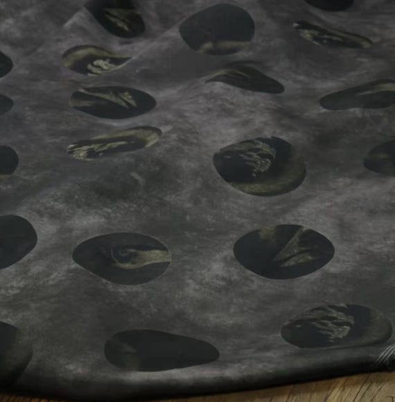 Print cupra fabric, Polka dots cupro fabric by the yard