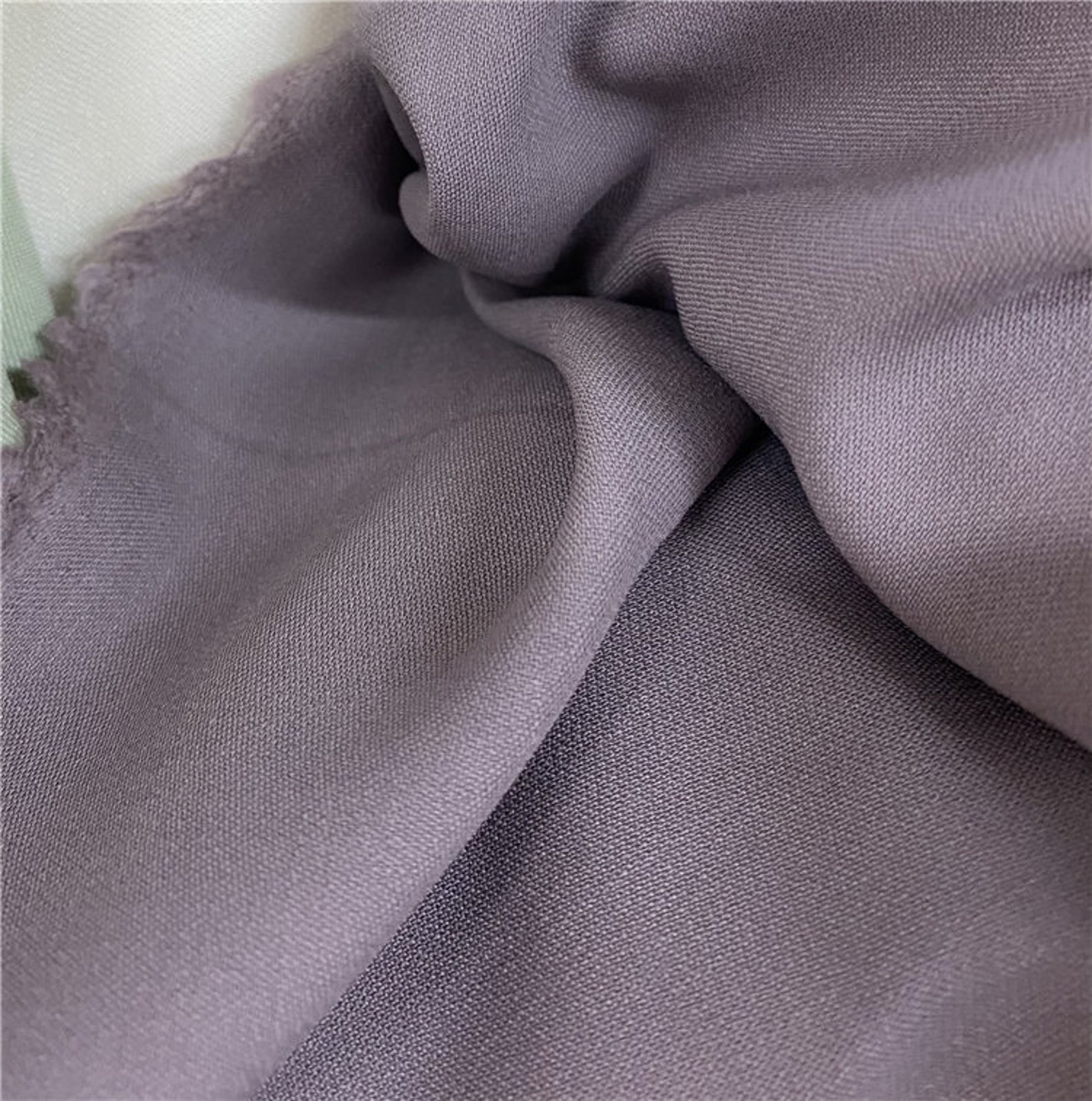 Worsted Wool Fabric Woolen Fabric by the Yard | Etsy