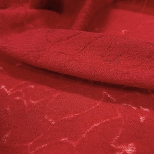 Jacquard knit wool fabric by the yard