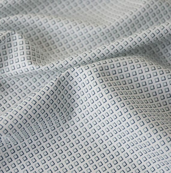 Plaid cotton fabric by the yard