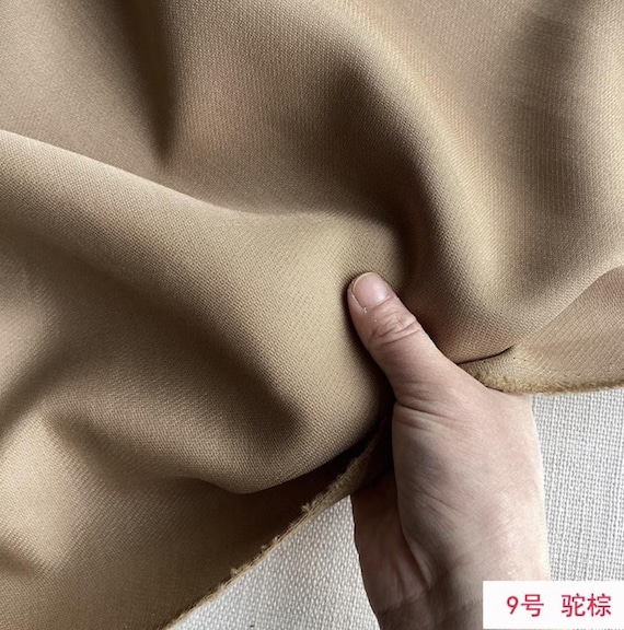 Multi color options Silk wool satin fabric by the yard