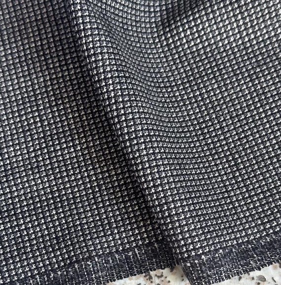 Worsted Silk wool fabric by the yard