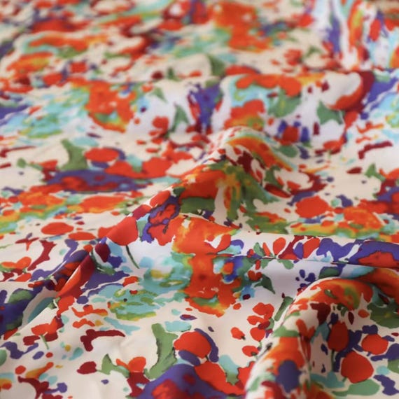 Print Cupra cupro fabric by the yard