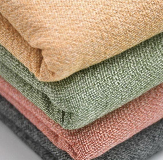 Heavy Weight Yarn Dyed Cotton fabric by the yard