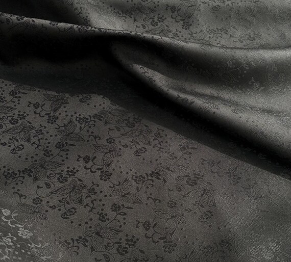 Song Brocade Jacquard silk fabric, Floral silk fabric by the yard