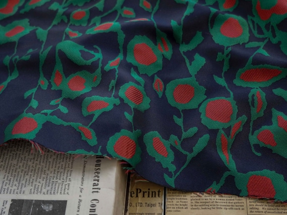 Jacquard brocade fabric by the yard
