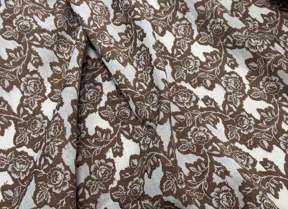 Jacquard linen fabric by the yard