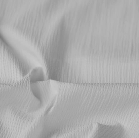 Seersucker fabric, Textured cotton fabric by the yard