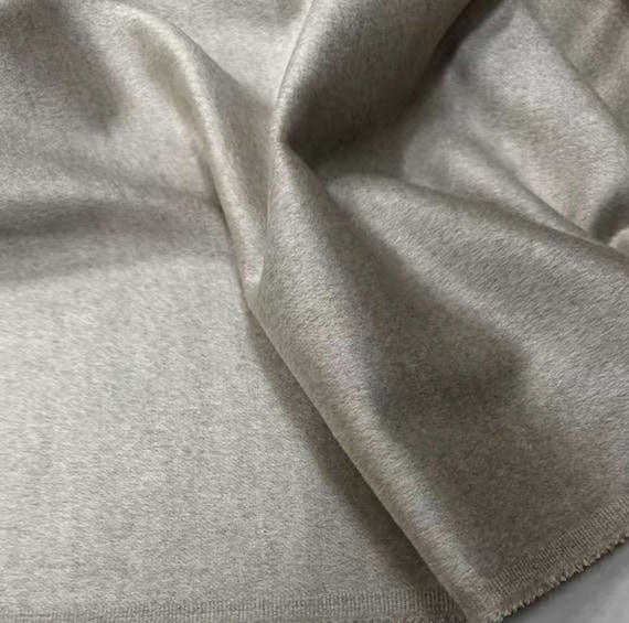 Cashmere wool silk fabric by the yard