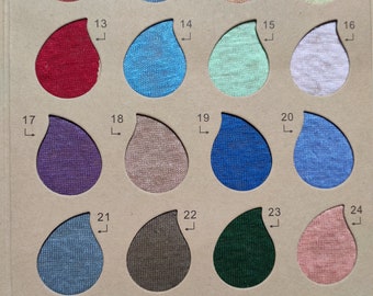 Multi color options Knit linen fabric by the yard