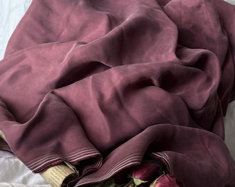 Sand washed cupro fabric by the yard