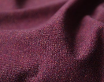 Worsted silk wool fabric by the yard